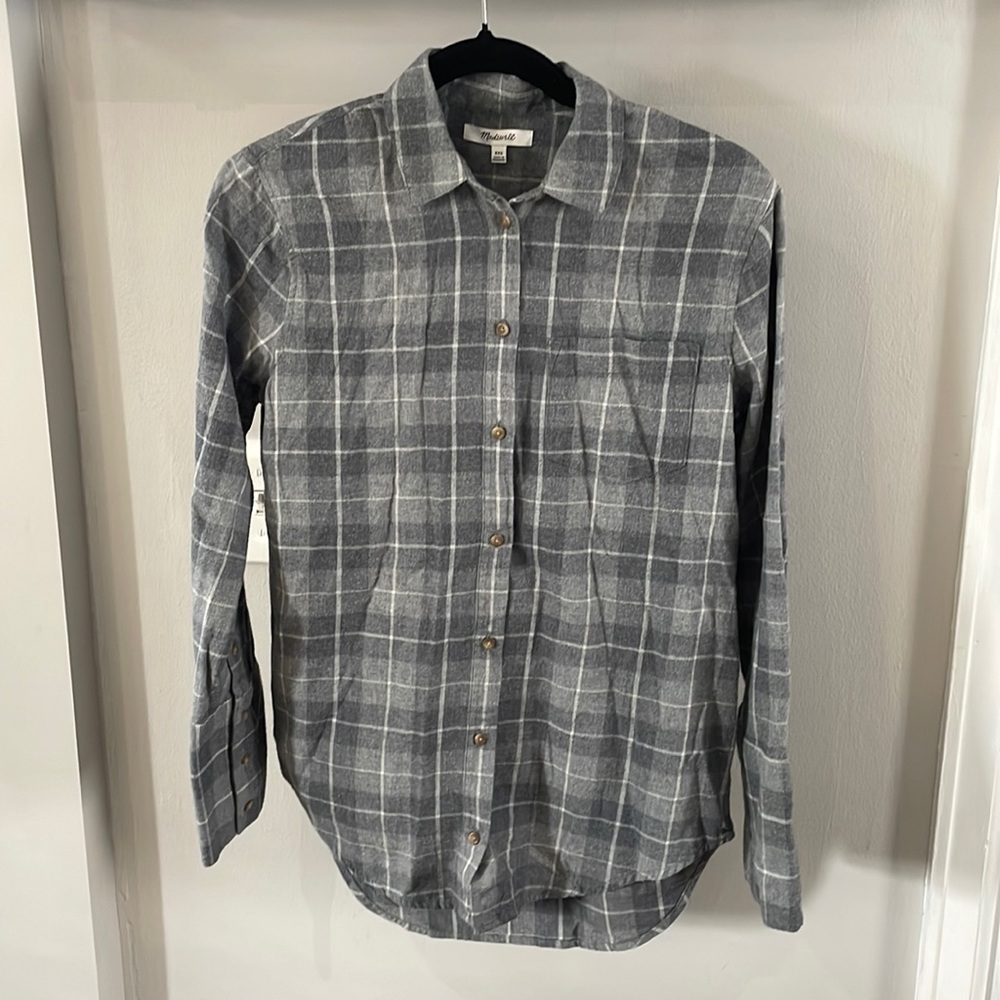 Madewell flannel long sleeve shirt